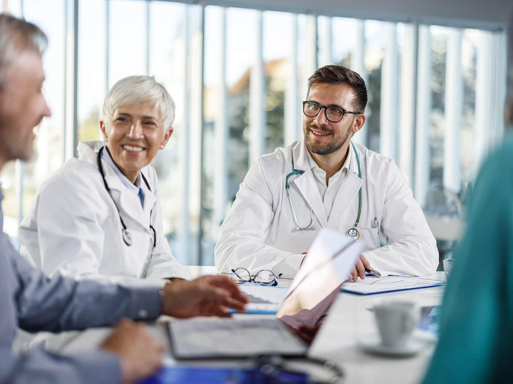 Mediziner im Gespräch – BOS Projektmanagement für Gesundheitsbau